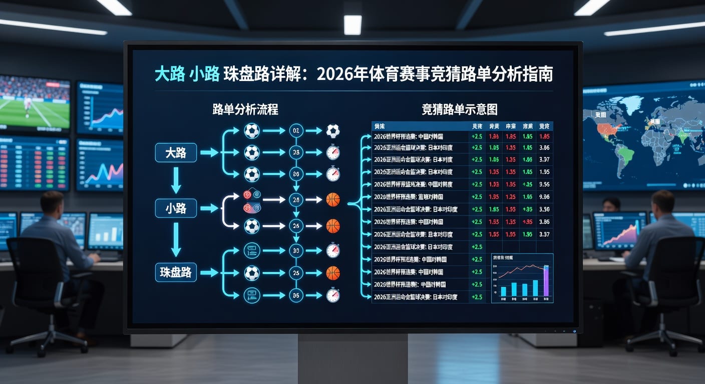 足球盘口：大路、小路、珠盘路解析与投注技巧